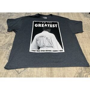 Muhammad Ali "I Am The Greatest" EVEN BEFORE I KNEW Sz 3XL XXL Gray MENS T Shirt